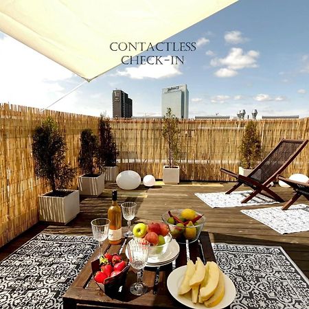 City Center Flat W Roof Top Terrace & Free Parking Oslo Exterior photo