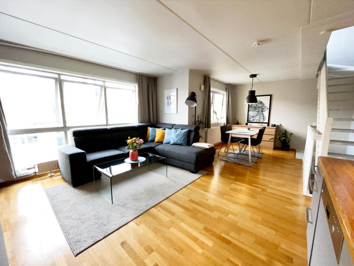 City Center Flat W Roof Top Terrace & Free Parking Oslo Exterior photo