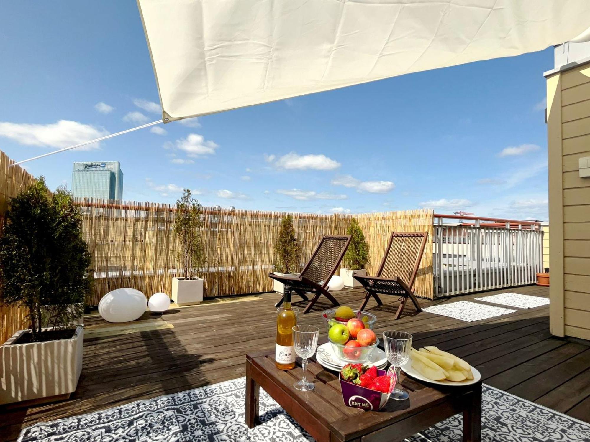 City Center Flat W Roof Top Terrace & Free Parking Oslo Exterior photo